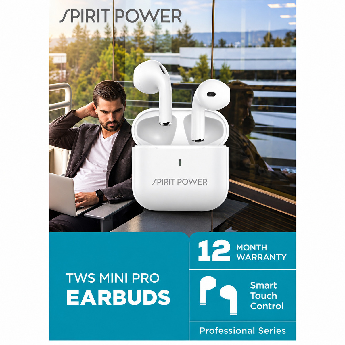 אוזניות TWS MINI SPIRIT POWER אוזניות TWS MINI SPIRIT POWER