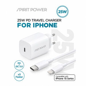 מטען קיר מהיר 25W עם כבל PD iPhone