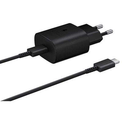 CT-0022 מטען 25W עם כבל USB Type-C מבית Samsung צבע שחור – תמונה 1
